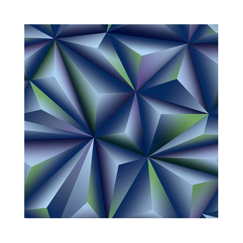 Papel de Parede 3d Azul 10 Metros