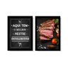 Quadros Decorativos Cantinho Churrasco Mestre Churrasqueiro Área Gourmet Lazer Com Moldura e Vidro - 1