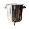 Panela caldeirão inox com torneira 65 litros para cerveja - 1