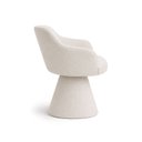 Ver imagem 4 de Cadeira de Mesa de Jantar Jade Base Cone Bouclé Off White - Nexta Casa