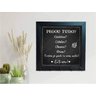 Porta Chaves Moderno Madeira MDF Criativo de Parede Frases Quadro Decorativo Com Moldura e Vidro - 1