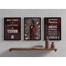 Quadros Decorativos Cantinho do Vinho Espaço Área Gourmet Lazer Com Moldura e Vidro - 4