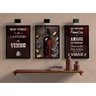 Quadros Decorativos Cantinho do Vinho Espaço Área Gourmet Lazer Com Moldura e Vidro - 2