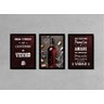 Quadros Decorativos Cantinho do Vinho Espaço Área Gourmet Lazer Com Moldura e Vidro - 5