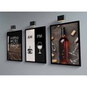 Ver imagem 4 de Quadros Decorativos Cafe e Vinho Área Gourmet Cozinha com Moldura e Vidro