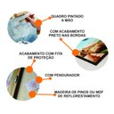 Ver imagem 7 de Conjunto com 2 Lindos Quadro Decorativo Originais Pintados a Mão Medindo 73x136 Cm