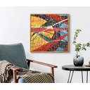 Ver imagem 5 de Conjunto com 2 Lindos Quadro Decorativo Originais Pintados a Mão Medindo 73x136 Cm