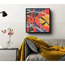 Ver imagem 4 de Conjunto com 2 Lindos Quadro Decorativo Originais Pintados a Mão Medindo 73x136 Cm