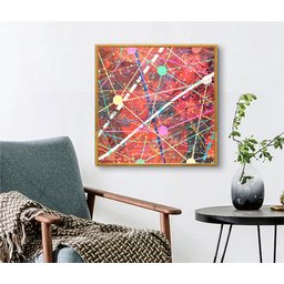 Conjunto com 2 Lindos Quadro Decorativo Originais Pintados a Mão Medindo 73 X 136 Cm - 4