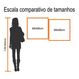 Conjunto com 2 Lindos Quadro Decorativo Originais Pintados a Mão Medindo 73 X 136 Cm - 6