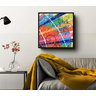 Conjunto com 2 Lindos Quadro Decorativo Originais Pintados a Mão Medindo 73x 36 Cm - 4
