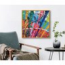 Conjunto com 2 Lindos Quadro Decorativo Originais Pintados a Mão Medindo 73x 36 Cm - 5
