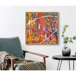 Conjunto com 2 Lindos Quadro Decorativo Originais Pintados a Mão Medindo 73x136 Cm - 5
