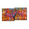 Conjunto com 2 Lindos Quadro Decorativo Originais Pintados a Mão Medindo 73x136 Cm - 3