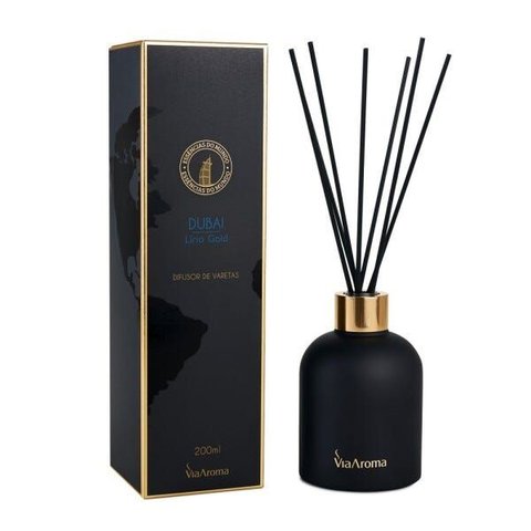 Difusor de Varetas Mundo Miami, Acqua Marine 200ml Difusor de Aromas - Via Aroma - Dubai