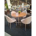 Ver imagem 3 de Kit 4 Cadeiras de Jantar Boucle Off White Tubo Champanhe Lançamento