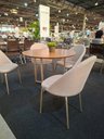 Ver imagem 6 de Kit 4 Cadeiras de Jantar Boucle Off White Tubo Champanhe Lançamento