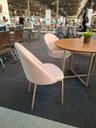 Ver imagem 5 de Kit 4 Cadeiras de Jantar Boucle Off White Tubo Champanhe Lançamento