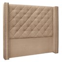 Ver imagem 5 de Kit Cabeceira e Calçadeira Recamier Queen 1,60m Suede Bege