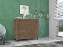 Ver imagem 1 de Cômoda Organizadora Tu 5 Gavetas + 1 Porta Cor Canela