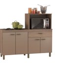 Ver imagem 6 de Balcão Cooktop e Forno Micro-ondas 4 Portas e 1 Gaveta