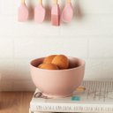 Ver imagem 2 de Kit 6 Bowls de Cerâmica Cumbuca 680ml Lyor 14,5x8,5cm Tigela Sopa Sobremesa Salada Rosa