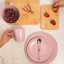 Ver imagem 6 de Kit 6 Bowls de Cerâmica Cumbuca 680ml Lyor 14,5x8,5cm Tigela Sopa Sobremesa Salada Rosa