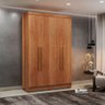 Guarda Roupa Solteiro 4 Portas Recife C- Pés Salleto Cinamomo - 6