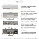 Ver imagem 3 de Armário de Cozinha Modulada Compacta com Balcão para Cooktop/Forno Veneza Multimóveis MP2262