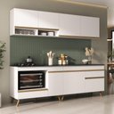 Ver imagem 1 de Armário de Cozinha Modulada Compacta com Balcão para Cooktop/Forno Veneza Multimóveis MP2262