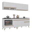 Ver imagem 2 de Armário de Cozinha Modulada Compacta com Balcão para Cooktop/Forno Veneza Multimóveis MP2262