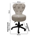 Ver imagem 7 de Cadeira Mocho Soft para Estética e Extensão de Cílios Veludo Bege Sofa Store