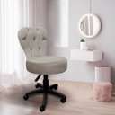 Ver imagem 2 de Cadeira Mocho Soft para Estética e Extensão de Cílios Veludo Bege Sofa Store