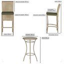 Ver imagem 2 de Mesa Bistro e 2 Banquetas Roma Fendi Corda Náutica 13 Trama Original