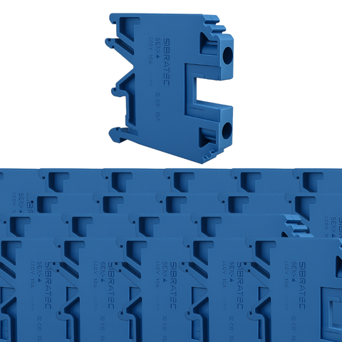 Kit 25 Borne Sak 4,00mm Sak-4bl Azul Sibratec