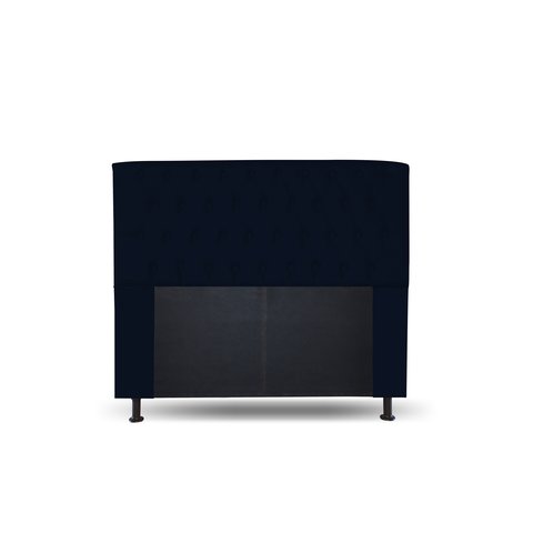 CABECEIRA 195 LADY COR SUEDE AZUL MARINHO TOPÁZIO DECOR