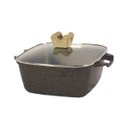 Ver imagem 5 de Jogo Panelas Indução Antiaderente Revestimento Mármore Cerâmico Cook Style Peças 4 Marrom