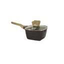 Ver imagem 3 de Jogo Panelas Indução Antiaderente Revestimento Mármore Cerâmico Cook Style Peças 4 Marrom