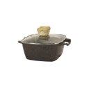 Ver imagem 4 de Jogo Panelas Indução Antiaderente Revestimento Mármore Cerâmico Cook Style Peças 4 Marrom