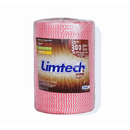 Pano Multiuso Limtech Wave 33cm X 300m - 300 Folhas 45g/m² - Rosa - 1