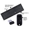 Combo Teclado e Mouse Sem Fio Usb Dynamic Corp Abnt2/1600 Dpi Preto - Cmw200 - 5