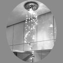 Ver imagem 1 de Lustre de cristal verdadeiro redondo em espiral 60 cm ILUSTRE CRISTAIS
