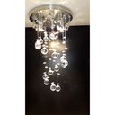 Ver imagem 3 de Lustre Plafon Cristal Verdadeiro K9 Redondo 40 Cm de Altura