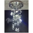 Ver imagem 2 de Lustre Plafon Cristal Verdadeiro K9 Redondo 40 Cm de Altura