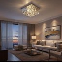 Ver imagem 2 de Lustre de Cristal Verdadeiro 20x20cm