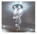 Ver imagem 1 de Lustre de Cristal Verdadeiro Redondo 70 Cm de Altura