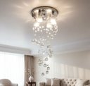 Ver imagem 3 de Lustre de Cristal Verdadeiro Redondo 70 Cm de Altura