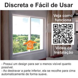 Kit Tela Mosquiteiro Recolhível para Janela 1,25m X 1,55m Branca - 3