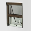 Ver imagem 1 de Kit Tela Mosquiteiro Recolhível para Janela 1,25m X 1,05m Bronze