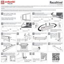 Ver imagem 3 de Kit Tela Mosquiteiro Recolhível para Janela 1,25m X 1,05m Bronze